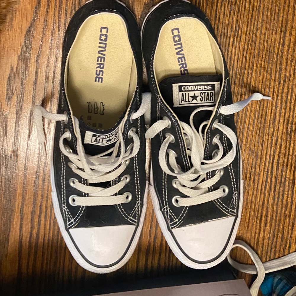 Converse Black and White Athletic Shoes